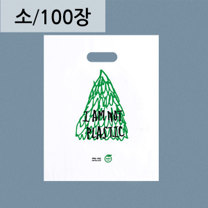 생분해링봉투(나무)25cm x 35cm색상 : 유백 100장